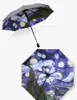 Manual Umbrella 8 Rib Three Folding Umbrella van Gogh Oil Painting Starry Night Women's Windproof GCB15888