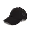 قبعات الكرة السريعة جافة للبيسبول نساء فوضوي بون Snapback Hat Ponycap Trucker Hats قابلة للتعديل