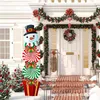 ديكورات عيد الميلاد علامات Stakes Snowman Yard Decor