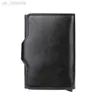 Plånböcker Herrplånbok Anti-Demagnetiseringskorthållare RFID Bankkort Anti-stöld Smart plånbok Aluminiumlegeringskorthållare L220929