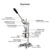 Fruits Légumes Outils Presse-agrumes en acier inoxydable presse-agrumes agrumes citron orange grenade extracteur de jus de fruits commercial ou domestique 220928