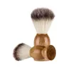 Moda Hogar Hombres Afeitado Barba Cepillo Tejón Afeitado de pelo Mango de madera Aparato de limpieza facial Pro Salon Tool Safety Razor Brushes T2I53103