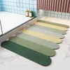 Tapis de bain porte de salle de bain sol absorbant pied antidérapant séchage rapide ménage toilette terre de diatomées ensemble de tapis doux