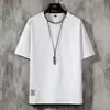 Male Half Sleeves Summer Tee Men Patchwork Solid Color Simple 100% Cotton T-shirts New Men's Comfortable O-Neck Grey Tops