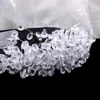 Decorative Flowers Wreaths Crown Wedding Bridal Rose Cloth Imitation Crystal Headdress Girls Crowns HairHH013