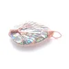 Tree of Life Rose Gold Metal Wire Wrap Water Drop Bead Necklace & Pendant Natural Abalone Shell Jewelry Chain 45cm N3870