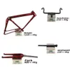 Flat Mount Disc Brake Gravel Bike Frame GR044 Full Internt kabel Kol Toray T1000 BB386 Rödvatten Rippelfärg