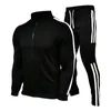 Tracksuits voor heren nieuwe tracksuit heren AcketSpants stuk sets herfst en winter sportpakken warmte losse casual oneck sportkleding ritsjoggers g220928