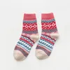 Winter Sokken Thermische vintage kleurrijke kousen wol gebreide kerstknie-hoge sokken kousen chaussettes mode katoen casual enkelschijf 35 kleuren bc6996