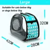 Cat Carriers Backpack Transparent Window Bag For Transport Pets Carrier With Space And Puppies Breathable Pet Travel