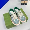 Tênis masculino TBTGOL Grid de cano alto 1977 Sapatos de grife verde vermelho web listrado lona rasa fora do corredor tênis sola de borracha sapato de alta qualidade NO414