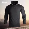 Camisas casuais masculinas Camisa tática Homem Militar Uniform Treinamento de camuflagem Top Quick Dry Longa de campo de campo de campo de campo de campo