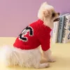 クラシックブランド犬アパレルデザイナー犬服冬の温かいペットセータータートルネックニットコート厚い猫子犬服1642633