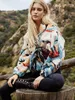 Kvinnor s jackor pirat hippie fickor lapptäcke jackekt kvinna vinter enkel bräst stativ krage mysiga rockar vintage chic sport outwear tops 220929