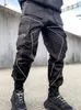 Herrenhosen PFNW Solid Topstiched Pocket Cargo Dark Hihg Street Streetwear Herumn Lose Trend Techwear Mann Darkwear 220928