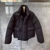 Herrar ner varum￤rke vinter herr mode tjock varm parka kort stativ krage l￶s passform ￶verrock casual man streetwear fickor parkas jacka jacka