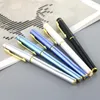 0,5 mm Luxury Ballpoint Pen med gyllene trim elegant signaturgåva för kollega Student Executive Office Business Men Lady