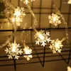 Строки 3M 20Leds Рождественская елка снежные хлопья светодиодные струны сказочный свет рождественский рождественский дом свадебная садовая гирлянда украшения в помещении