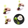 Coffee Lotus Shaped Tea Tools Strainer Silicone Handle Stainless Steel Tea Infuser for Loose Teas Leaf or Herbal 929