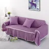 Chair Covers Solid Color Slipcover Fabric Sofa Cover Home Universal Towel All-inclusive Dust Couch Four Season Living Room Decor