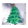 Cartes de voeux 3D cadeau de Noël avec enveloppe arbre Design Up carte pour ami famille anniversaire décoration de Noël