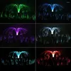 2st LED Solar Light Outdoor Fiber Optic Jellyfish Colorful Lamp Color Changing Garden Ground Lawn Pathway Street Lighting Decor