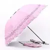 Paraplyer spetsar kvinnor regn paraply sol paraguas mujer svart parasol vikande prinsessan vakta chuva invertido uv skydd dekoration 220929
