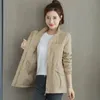 Women s Jackets Short Spring Autumn Casual Windbreaker Stand Collar Tooling Basic Zipper Coat Tops With Lining 23 220929