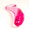 Компания красоты Seahorse Glass Anal Plug Sexy Toys для женщины Lesbian Gspot Squirt Crystal Hook стимулятор предстательной железы Anus Butt Shop