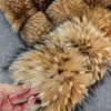 Kvinnors päls faux rockar vinter varm jacka raccoon real r mode smala västar naturlig långärmad huva för kvinnliga y2k kläder 220929