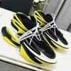 Mens designer yellow sports shoes Unicorn low-top trainers in neoprene and leather Bullet shoes distinguished fashion trend ultra-thick sole UFO shape