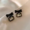 Orecchini a bottone minimalista camelia quadrato cerchio fiore bowknot conchiglia perla pendente opale per donne ragazze moda gioielli eleganti