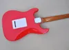 Red 6 Strings Guitar Electric With Rosewood Fretboard 22 Frets