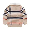 Pullover infantil roupas de inverno tampo quente 2-8y menino de manga longa de malha de malha de malha Gentleman Kids Spring Autumn Cardigan Baby Colet 220929