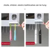 Toothbrush Holders BAISPO With Magnetic Cups Automatic Toothpaste Dispenser Wall Mount Storage Bathroom Accessories 220929