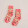 Winter Socks Thermal Vintage Colorful Stockings Wool Knit Christmas Knee-High Socks Hosiery Chaussettes Fashion Cotton Casual Anklet 35 Colors BC6996