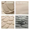 Bath Mats Cobblestone Bathroom Mat Absorbent Non-slip Carpets Embossed Memory Foam In Floor Rug Shower Room Doormat Decor