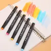 Markers EZONE 24/48colors Dual Tip Brush Hand Painted Pens Art Drawing Painting Stationery for Coloring Professional Oily 220929