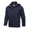 Vestes pour hommes Veste coupe-vent extérieure pour hommes Coupe-vent Manteau Randonnée Pluie Camping Pêche Tactique Vêtements masculins Vestes respirantes Plus Taille G220923