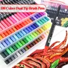 Markers Professional Dual Tips Watercolor Brush Pen 48/60/72/100/120 Colors Art Soft Sketch Manga Anime Drawing Marker 220929