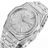 Zegarek Diamenty męskie zegarek ruch mechaniczny zegarek 41 mln moda Business Waterproof Wristwatch Montre de lukse prezenty dla mężczyzn ajbe