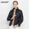 Femmes Down Parkas Femmes Automne Veste 15 Couleurs Femmes Léger Résistant À L'eau Packable Puffer Manteau Vers Le Bas Veste Courte 220929