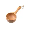 Lagringsflaskor Wonderlife Hushåll Tao Rice Spoon Snack Big Sauna Water Scoop Wood