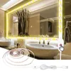 Remsor LED -strip ljus 2835 USB 5V Touch Stepless Dimmer Switch Garderob Cabinet Decoration Soft For Room