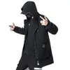 Men039s Trench Coats Nice Men Jackets Black Harajuku Windbreaker Overcoat Male Casual Outwear Hip Hop Streetwear Clothing6235645