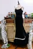 Bühnenkleidung Mädchen Kleid Kostüm Spanischer Flamenco Samt Foxtrott Tanz Damen BU20