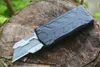 Speciale aanbieding M6677 Automatisch tactisch mes SK5 Satijnen Blade CNC Aviation Aluminium Hendel EDC Pocket Paper Cutter Knives met 5 -st
