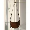 French bag Paris Niche Designer bags Texture Messenger Crescent Bag Women's Leather Armpit Saddle