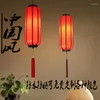 Hanglampen Decoratieve kroonluchter Rode lantaarn Antiek trouwrestaurant Aisle Tea House Pot Chinees Japans Decor Droplight