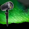 Vert Meteor Shower Effect Projecteur Laser Lumière Lumières De Noël Extérieur Décoratif Jardin Pelouse Lumière Pour Fête De Vacances Avec Télécommande RF